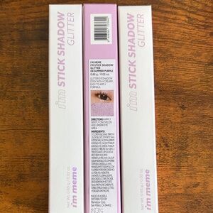 Lot of 3 I'm Meme Stick Shadow Glitter in Summer Purple